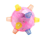 Jouet interactif pour chien, balle rose avec pointes multicolores, stimulation mentale, jeu masticatoire, accessoire durable pour animaux.
