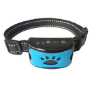 Collier anti-aboiement Zeus pour chien, noir et bleu, technologie avancée, réglable, efficace pour dressage, sécurité animale.