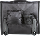 Chariot pour chien Trixie en nylon noir, élégant, 45x41x31 cm, avec poches et roulettes robustes. Accessoire de transport pour animaux.